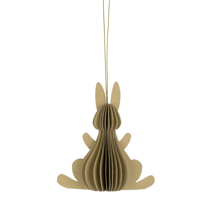 Påskehare i papir grøn