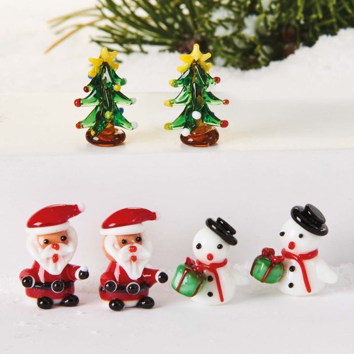 Juleglasfigurer 6-pak
