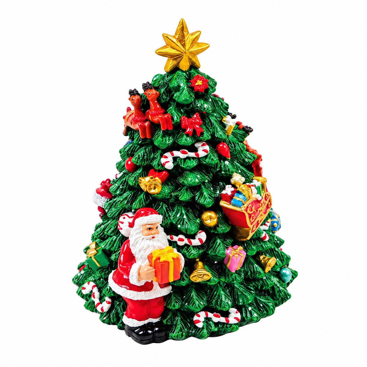 Spilledåse Juletræ 16 cm højt