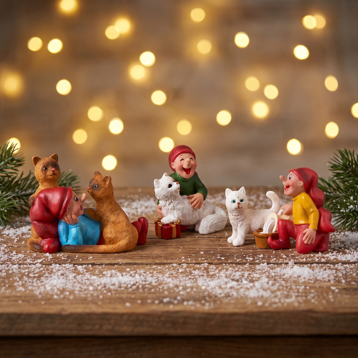 Bramming elf with cat