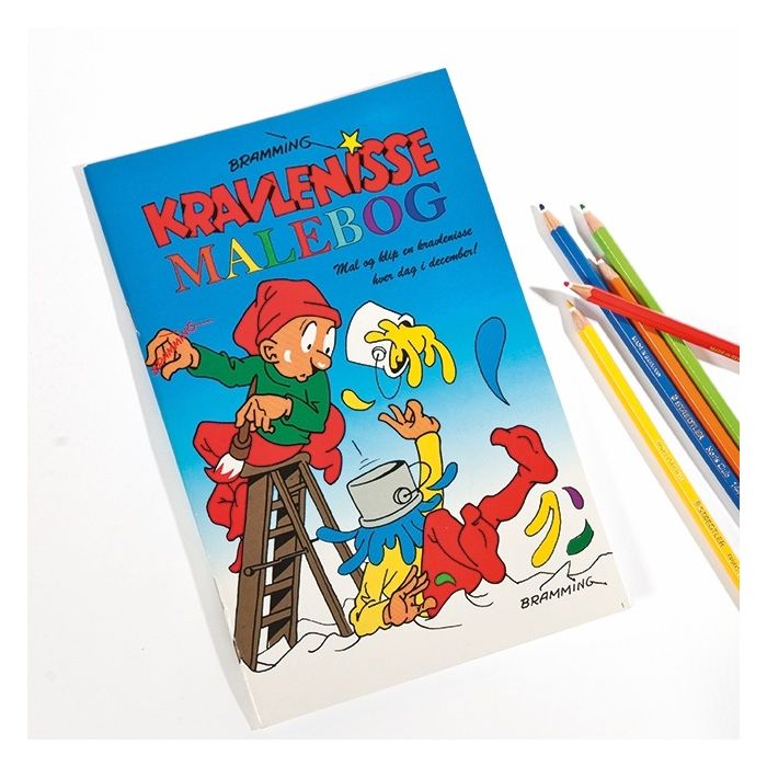 Bramming malebog med kravlenisser.