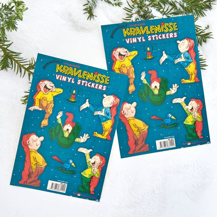 Bramming vinduespynt med Old Time nisser