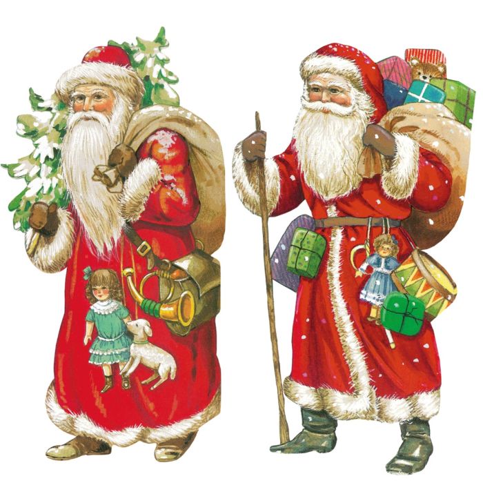 Window sticker with Santa Claus