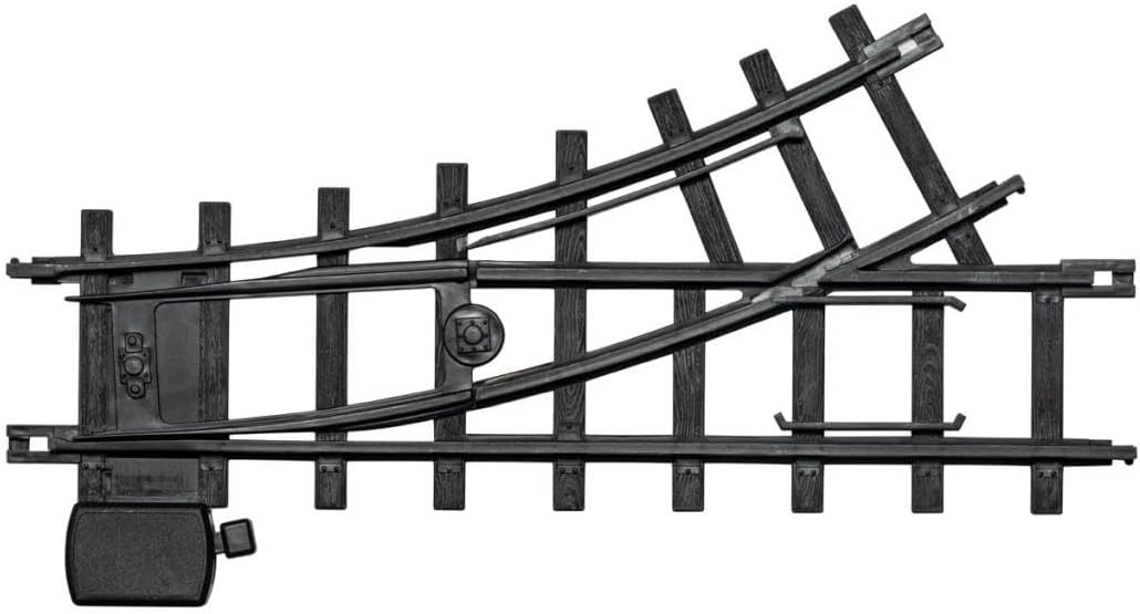 Lionel Ready To Play left-hand turnout 2-pack in black plastic