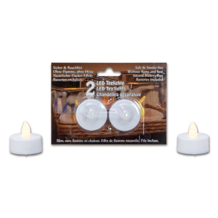 LED-fyrfadslys 2-pak