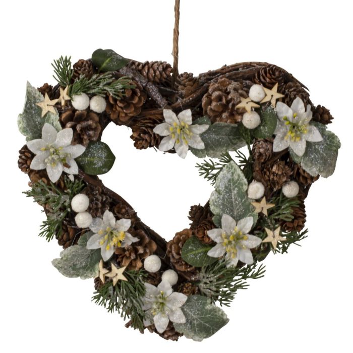 Hjerteformet vinterkrans