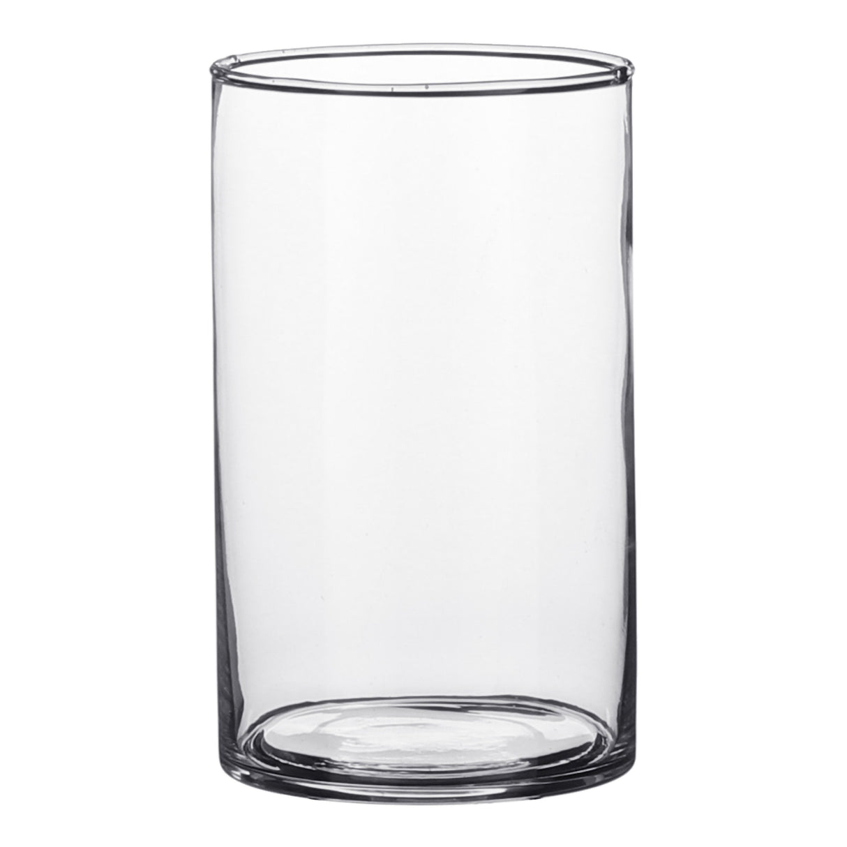Cylinder glasvase i klart glas 11 cm høj 9 cm i dia