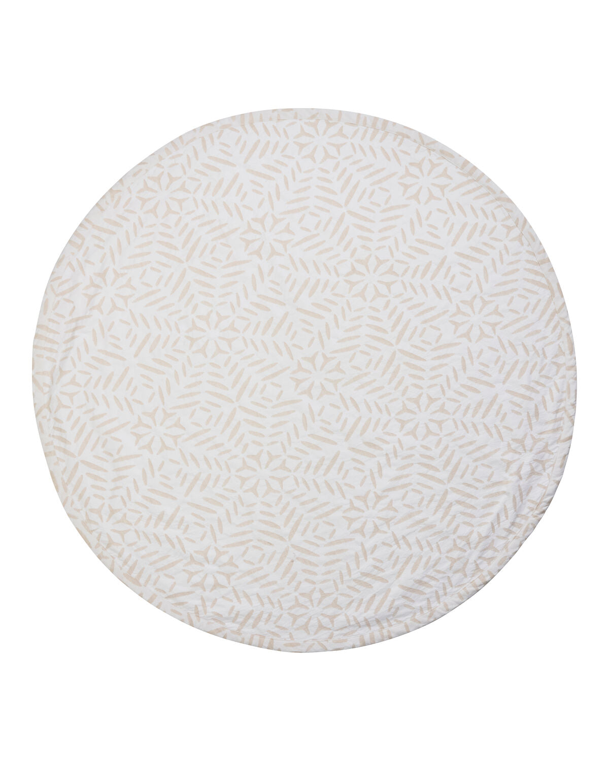 Raw-white patterned Christmas tree skirt, 120 cm diameter, from House Doctor