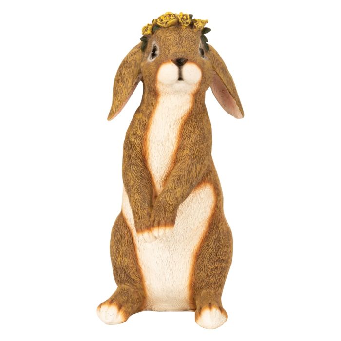 Hare med blomsterkrans 29 cm høj