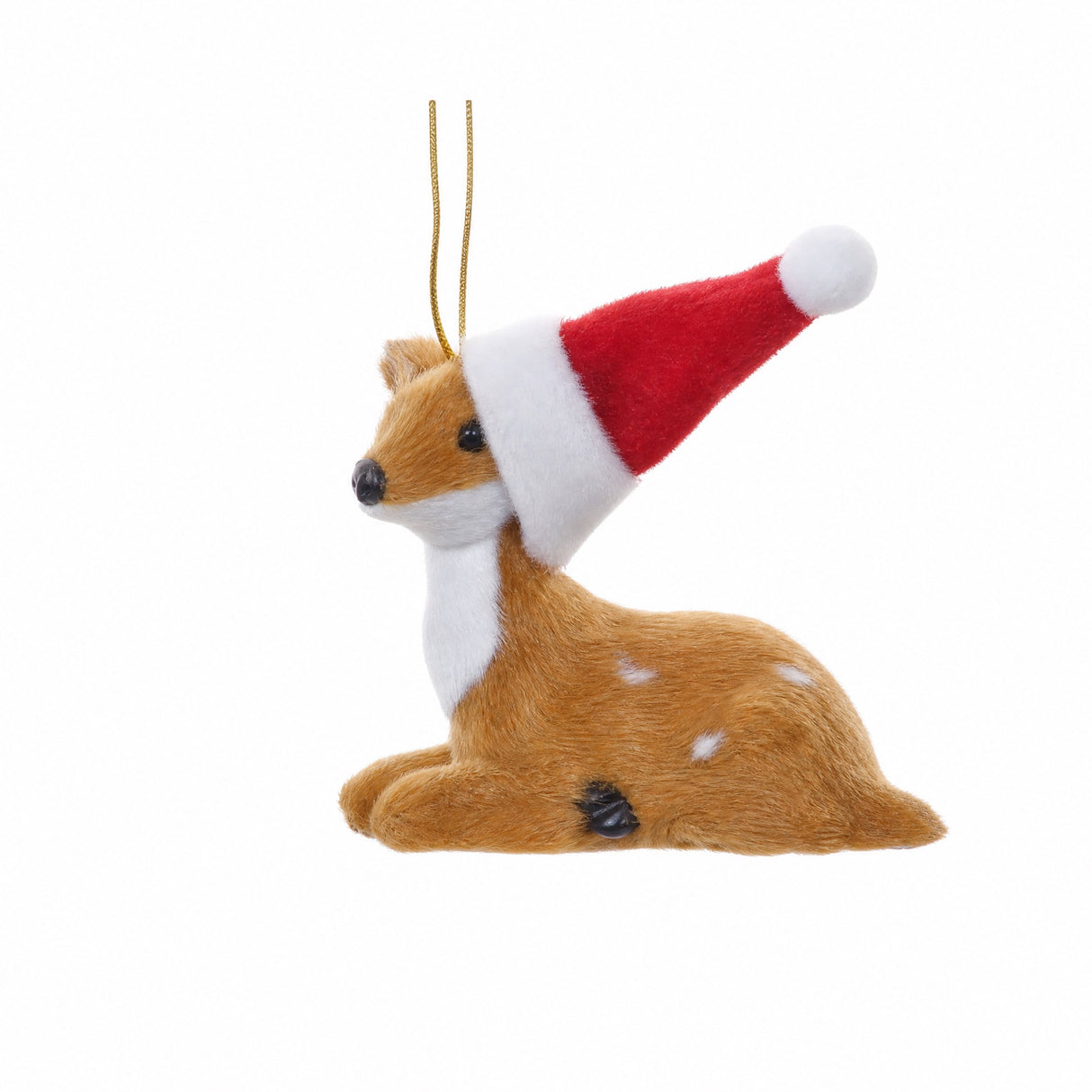 Forest animals with Santa hats