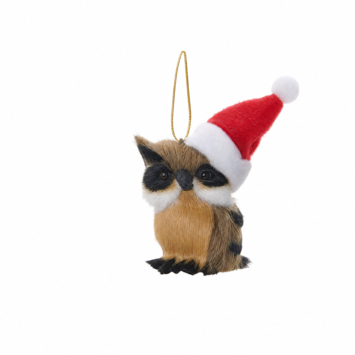 Forest animals with Santa hats