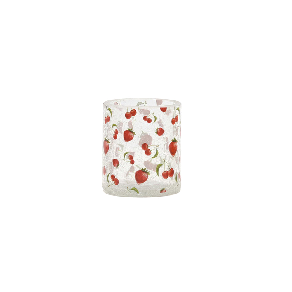 Tealight holder with summer berries