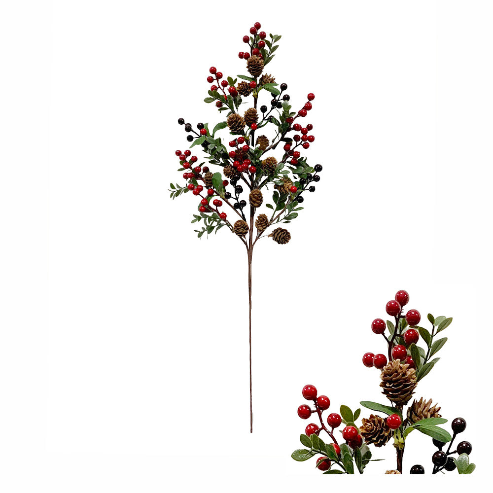 Branch with red and black berries, 70 cm long