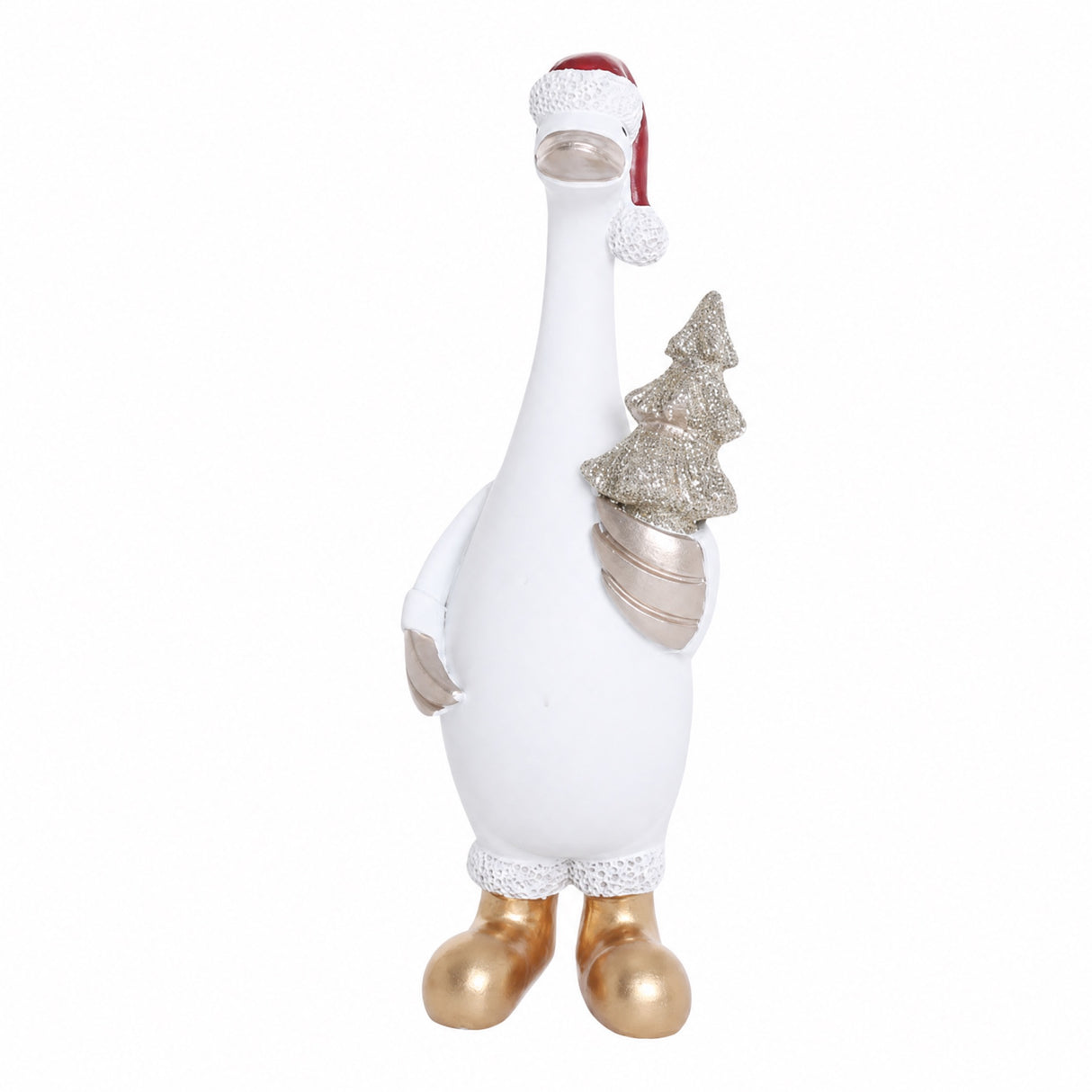 Christmas duck with wreath or tree