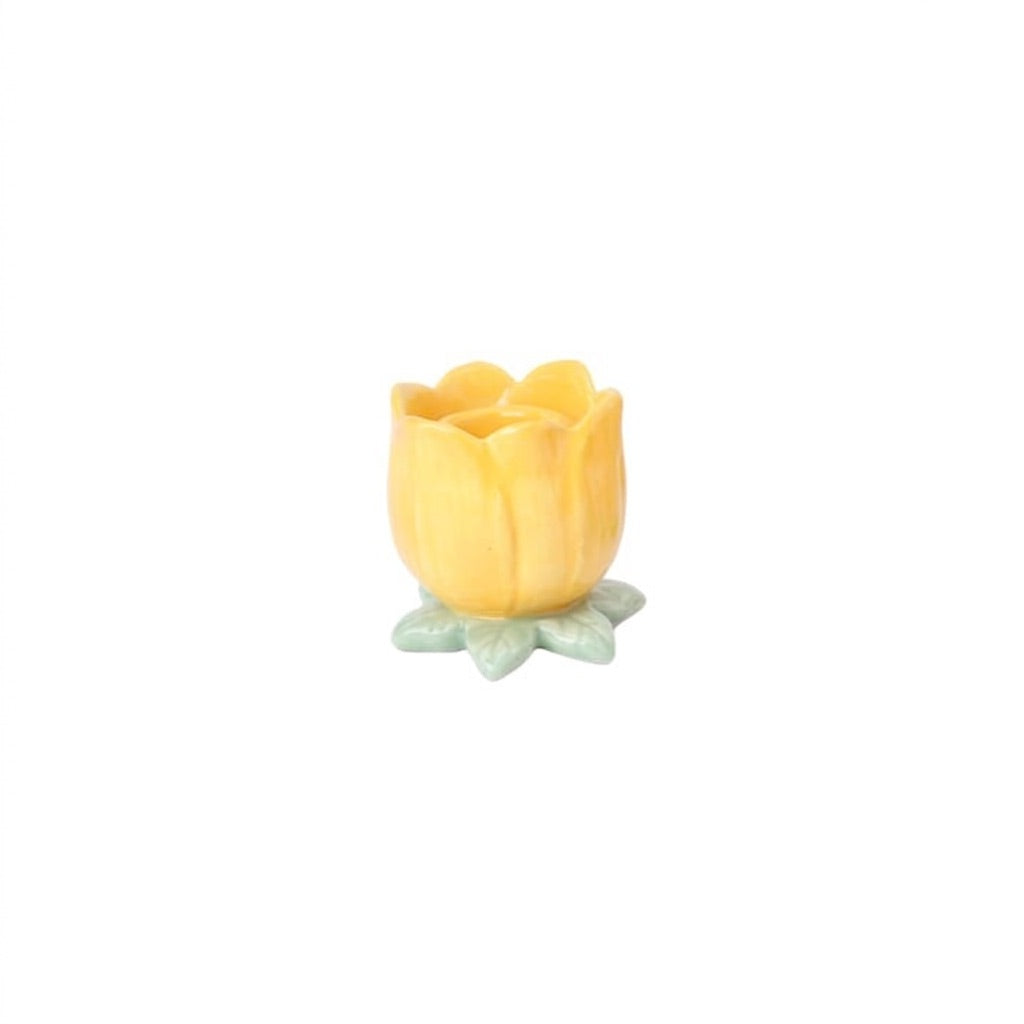 Tulip flower candle holder