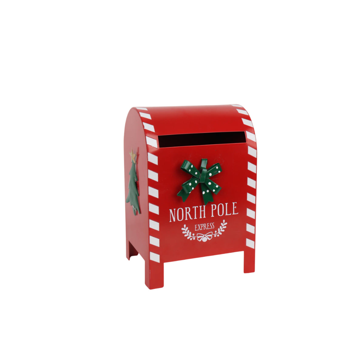 Decorative Christmas mailbox with four legs