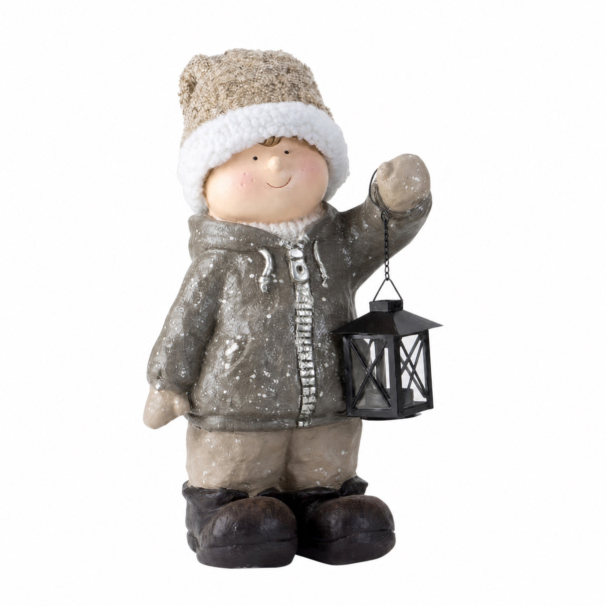 Winter children with lantern