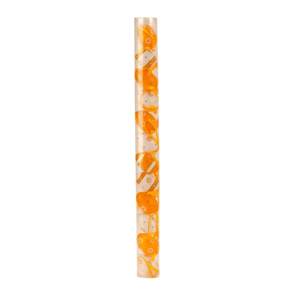 Plastic Easter eggs in tubes