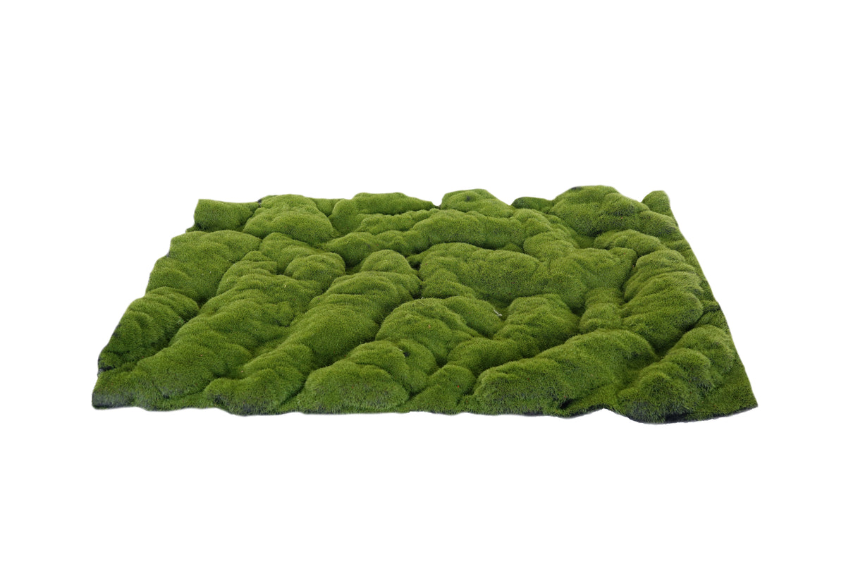 ARTIF. MOSS MAT COARSE GREEN 70X50CM