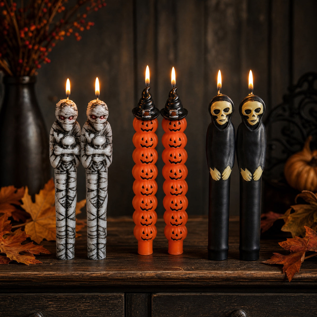 Halloween candles 2 pcs.