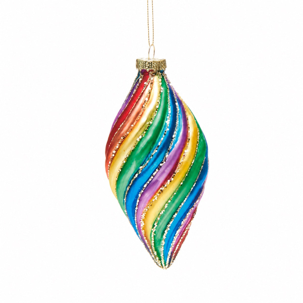 Christmas balls in rainbow colors
