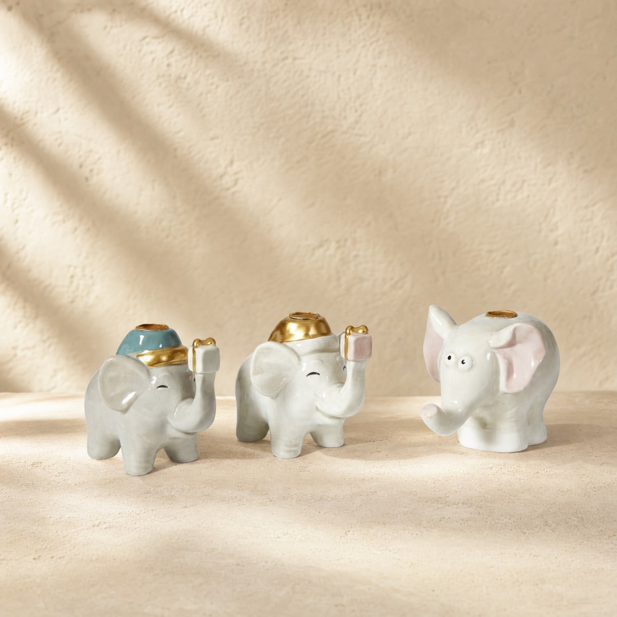 Candlestick for candlelight elephant