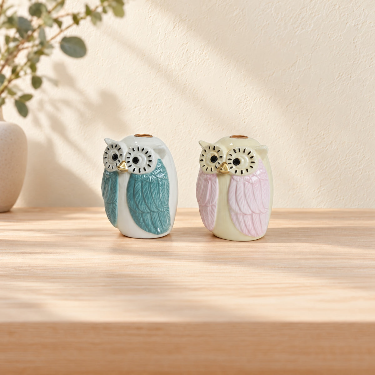 Candlestick for candlelight owl
