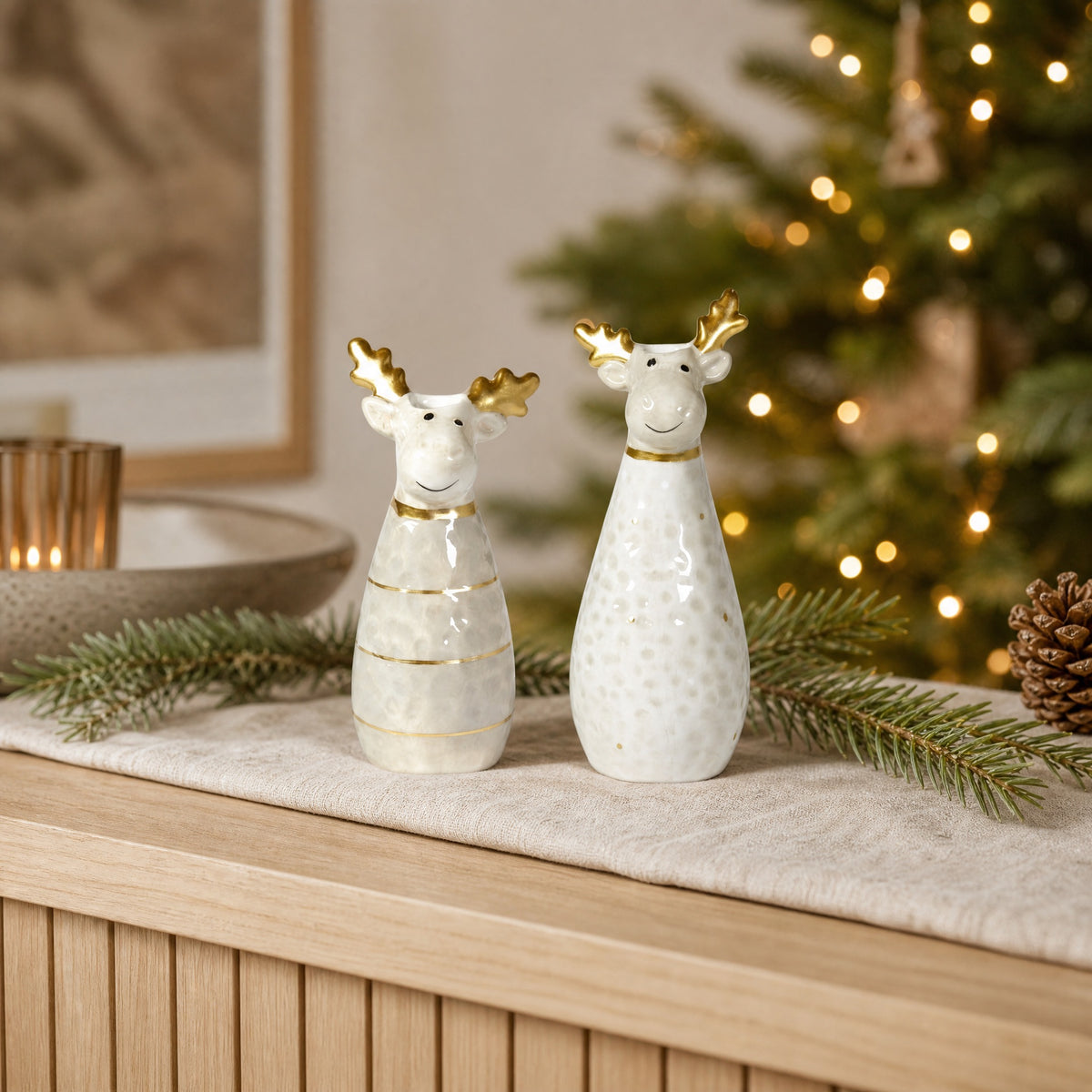 Vase Reindeer 16 cm high