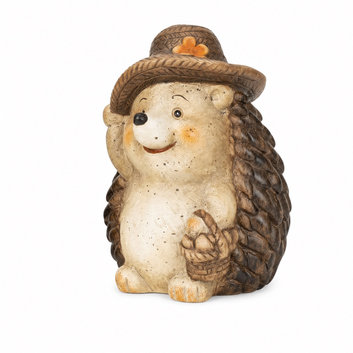 Hedgehog with hat 17 cm tall
