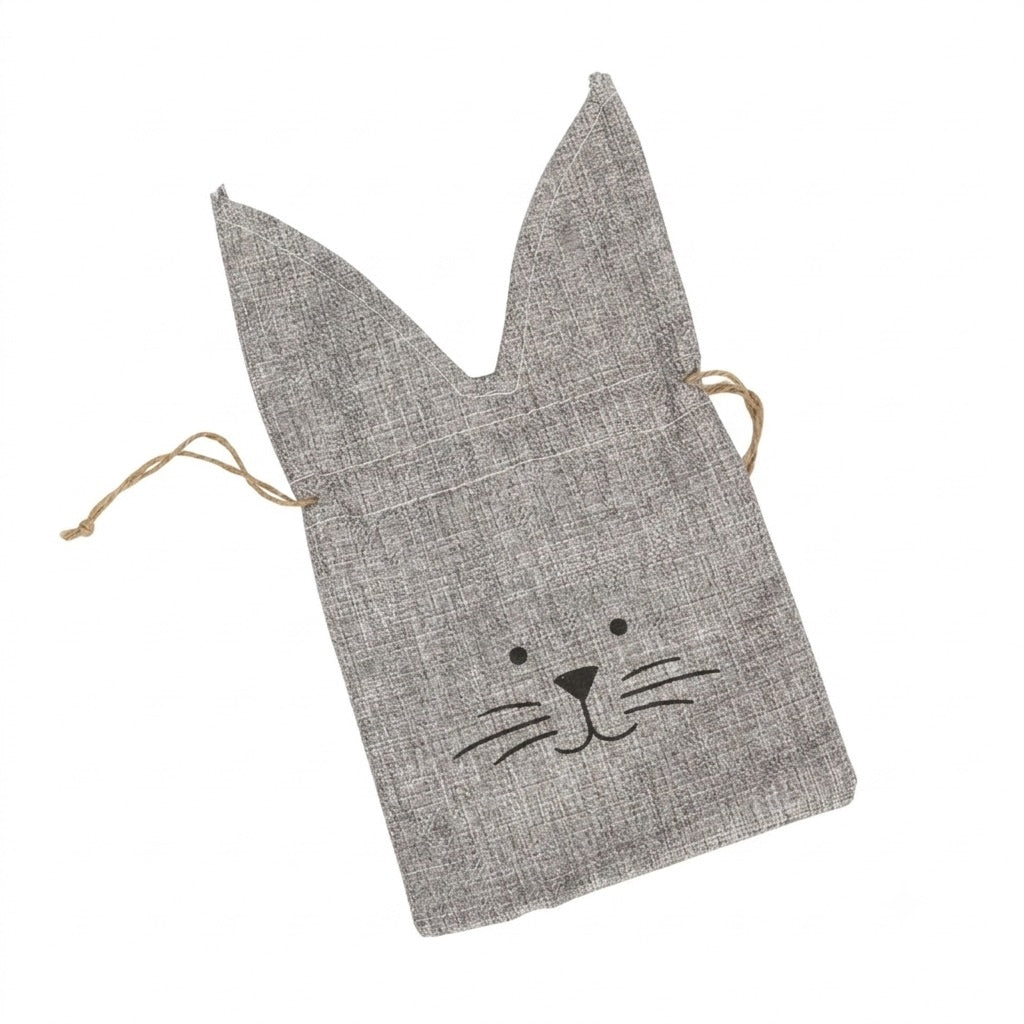 Gift bag with hare face 27 cm high