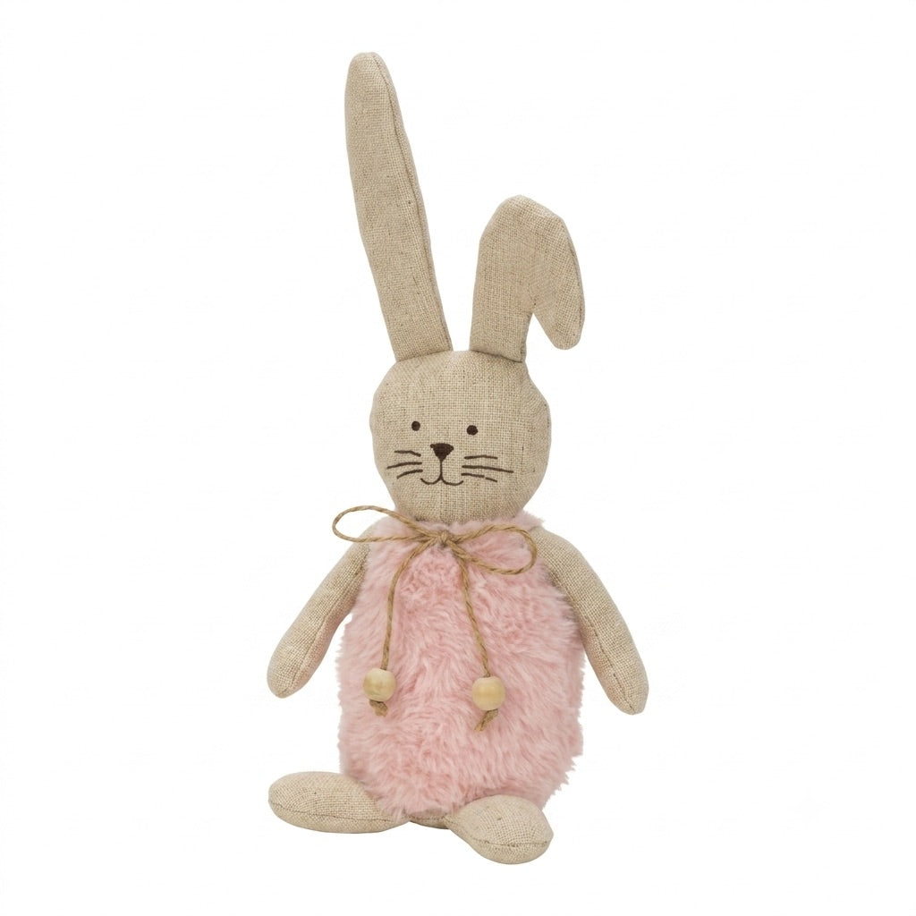 Easter bunny in fabric with soft belly