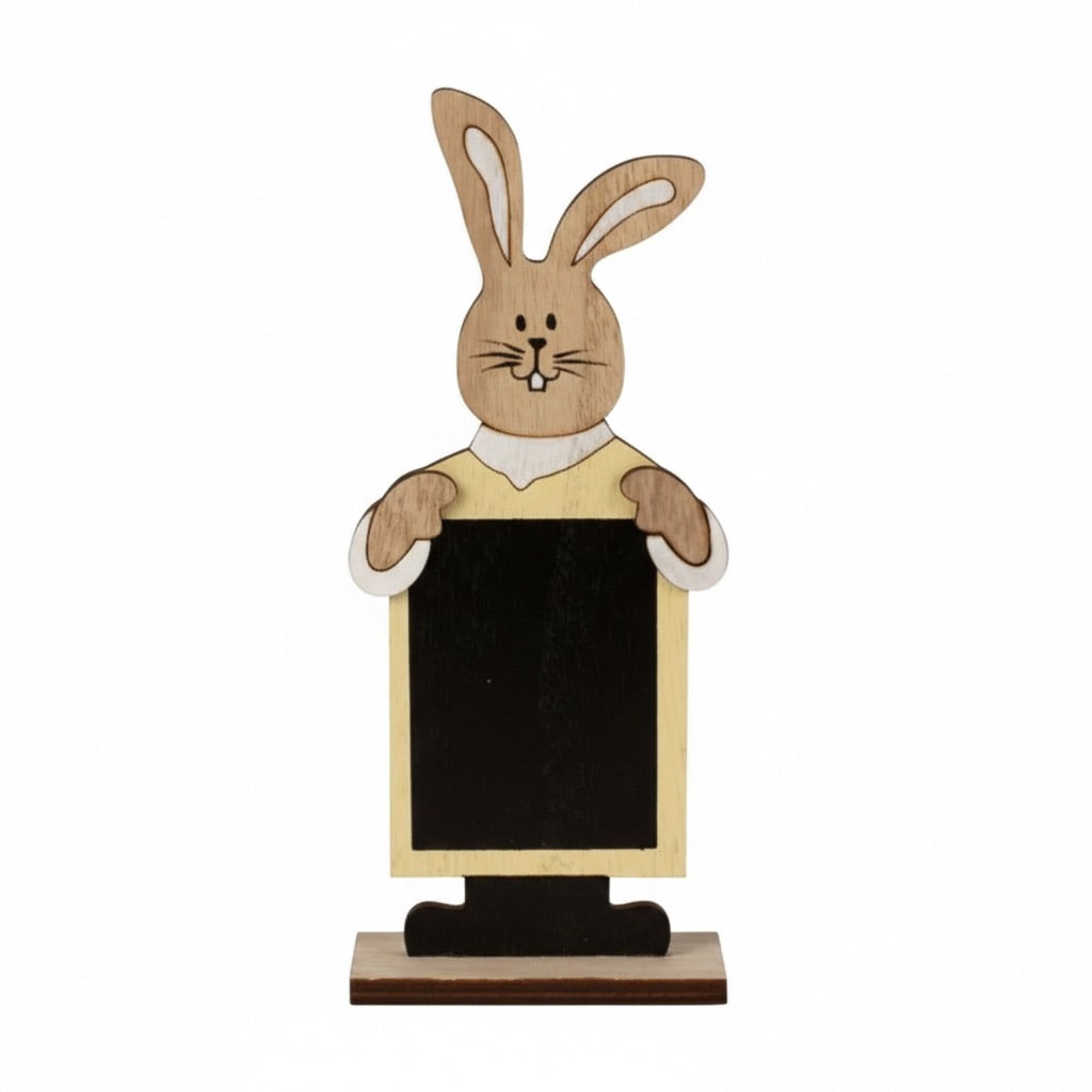 Easter bunny with chalkboard