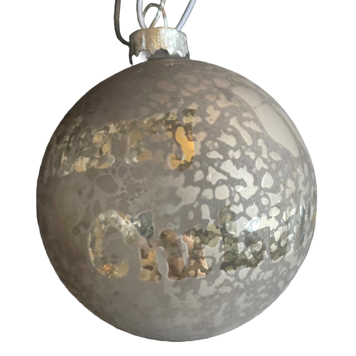 Julekugler med fjer eller krakeleret