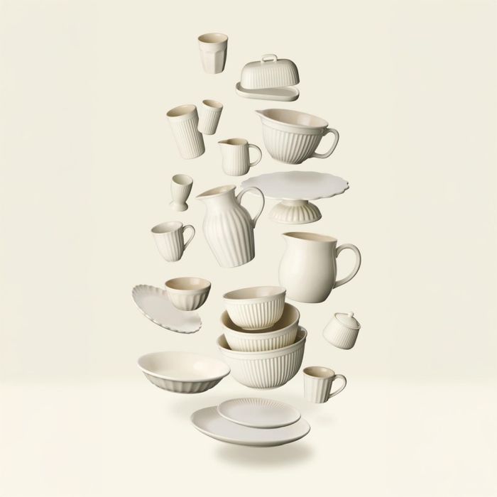 Mynte serien i farven butter cream fra Ib Laursen