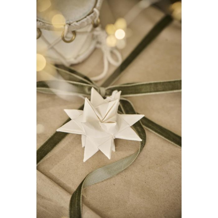 Fletstjerne hvid 7 cm i dia