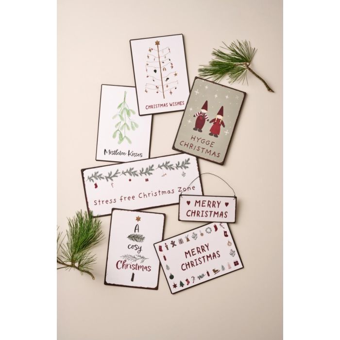 Metalskilt Merry Christmas