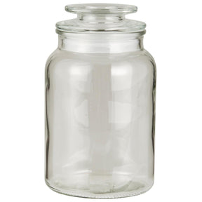 Storage jar from Ib Laursen in clear glass with a tight-fitting glass lid and 1250 ml capacity