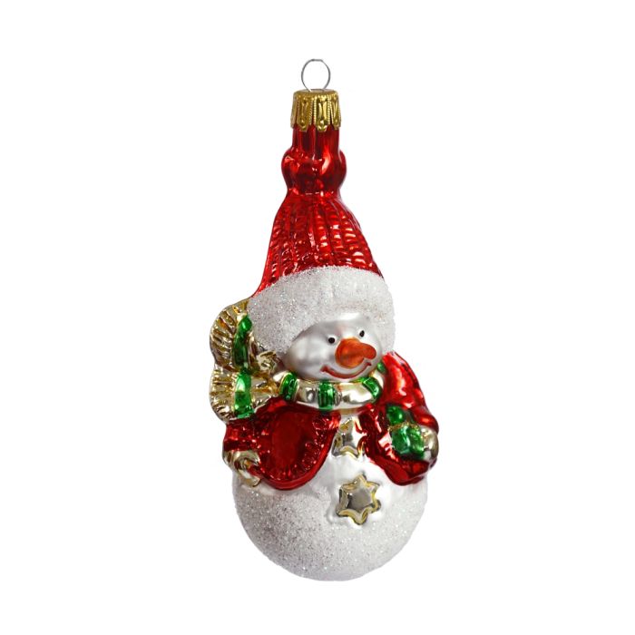 Julekugle Snemand med nissehue