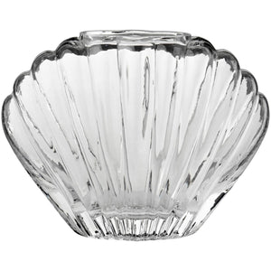 Muslingevase i klart glas fra Ib Laursen