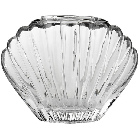 Muslingevase i klart glas fra Ib Laursen