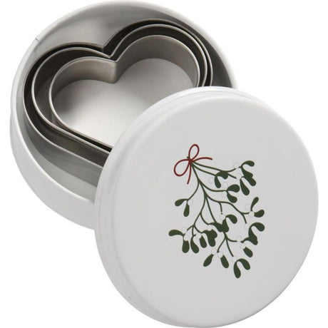 Dåse med 3 hjerte-kageudstikkere