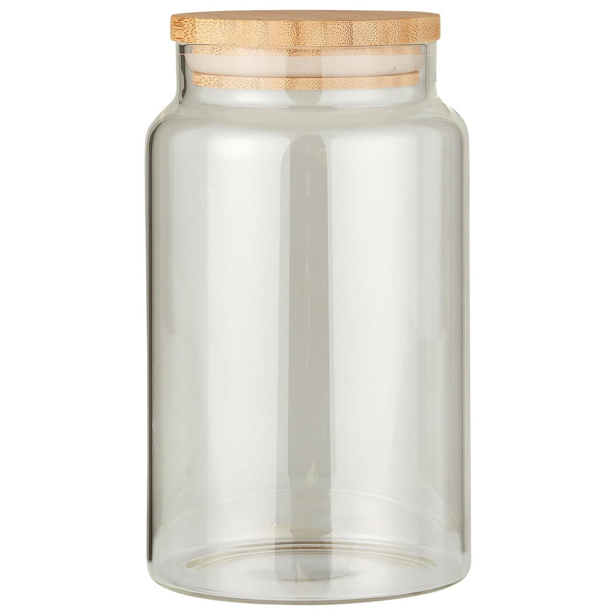 Opbevaringsglas med bambuslåg 1000 ml fra Ib Laursen