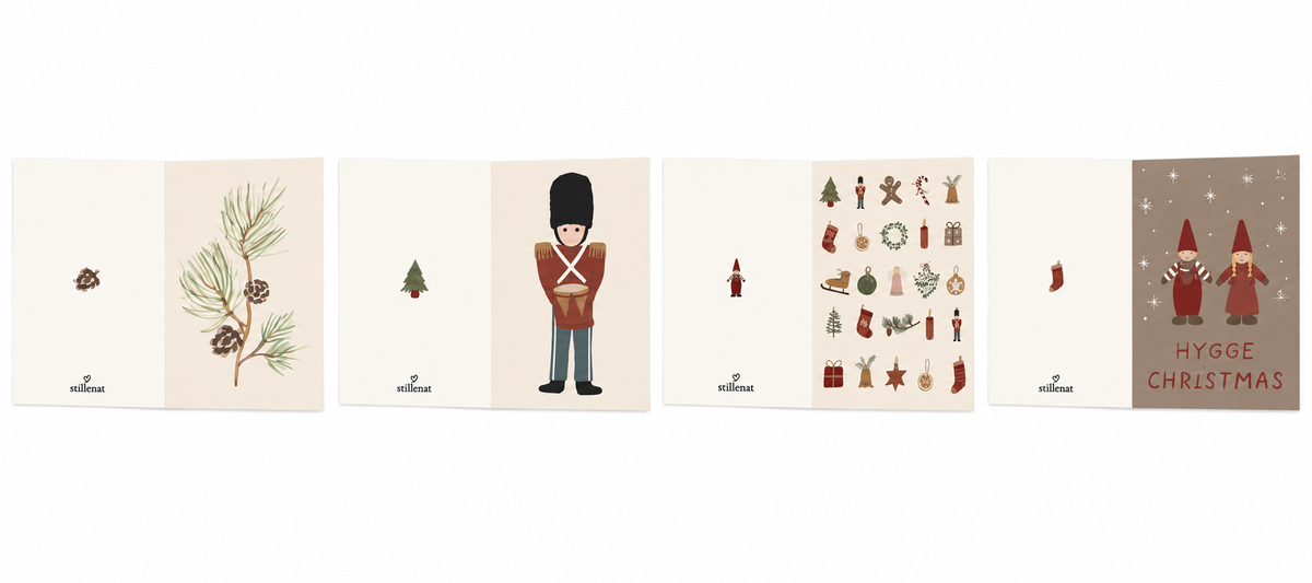 Julekort My Nostalgic Christmas 4-pak nederste sæt