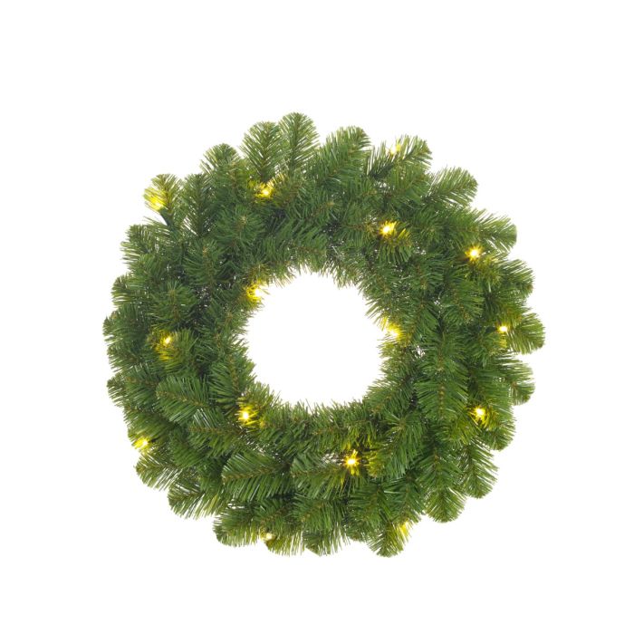 Norton grankrans med lys 35 cm i dia