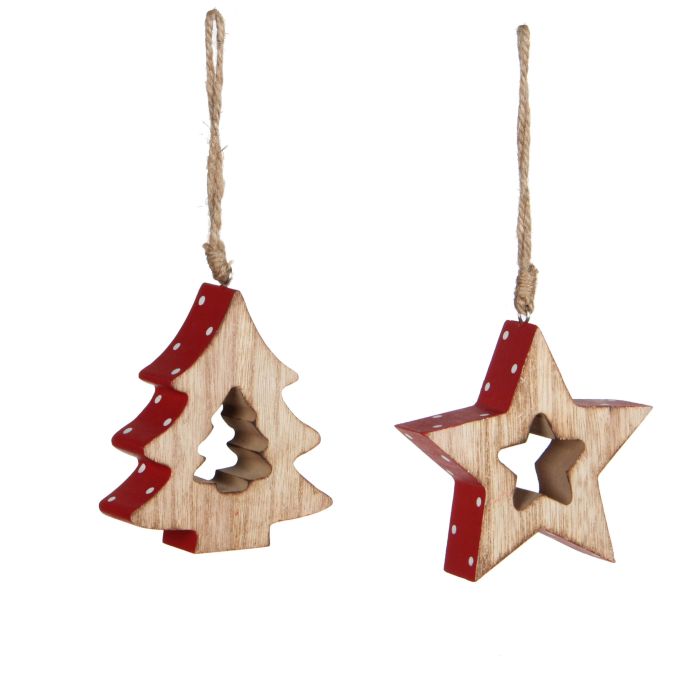 Juletræ eller stjerne i træ