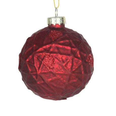 Rustic red Christmas ornaments