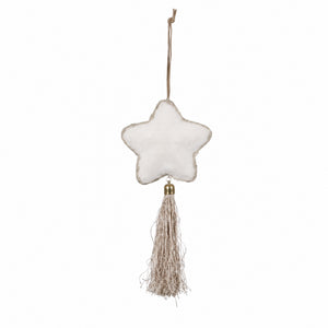 Heart / star glass ball with tassel