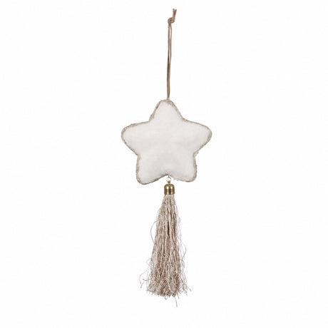 Heart / star glass ball with tassel