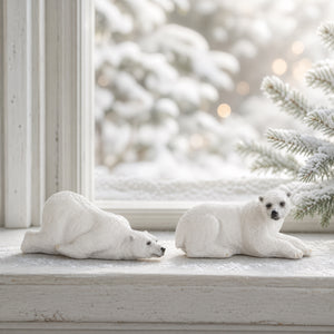Lying polar bear