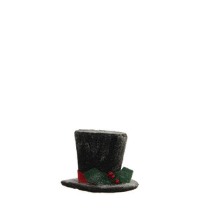 Snemandens høje sorte hat